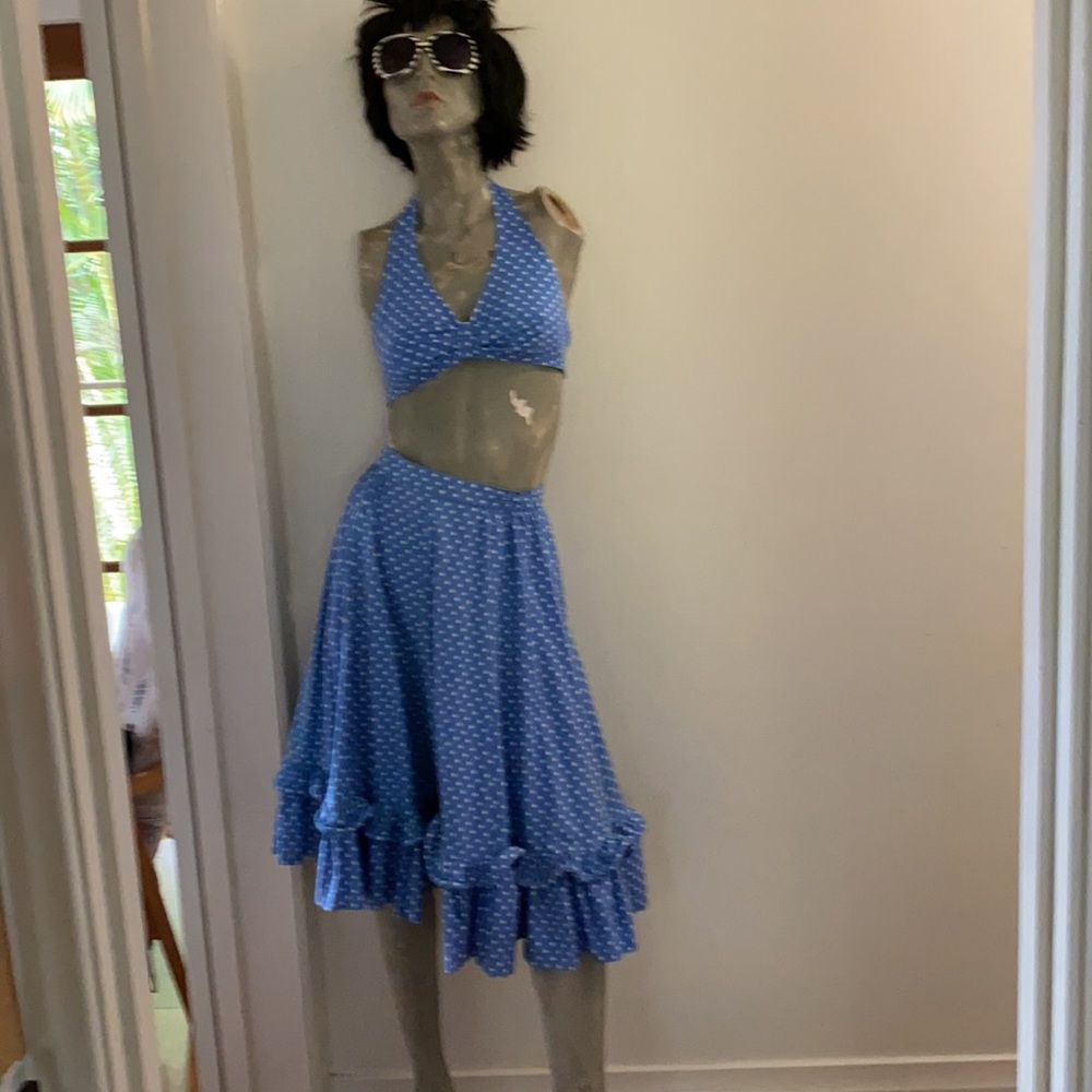 70s rope skirt and halter top - Picture 2 of 2